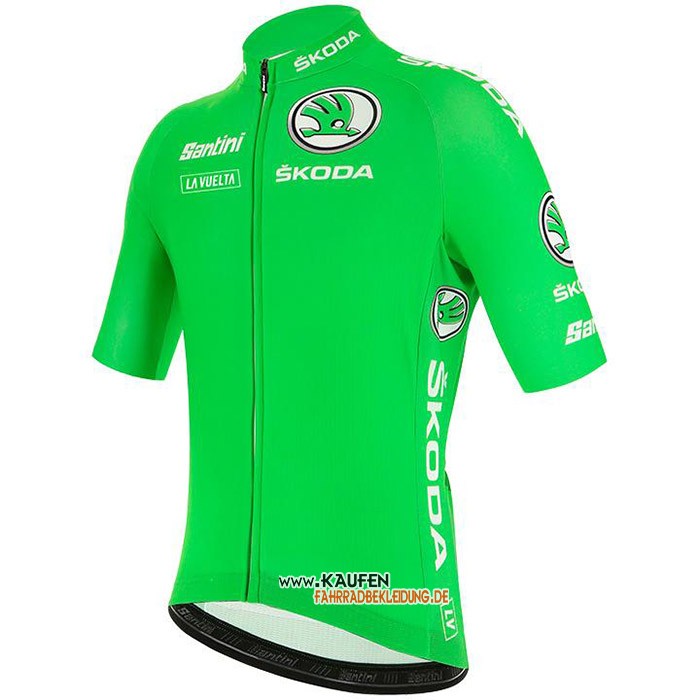 Vuelta Espana Kurzarmtrikot 2020 und Kurze Tragerhose Grun